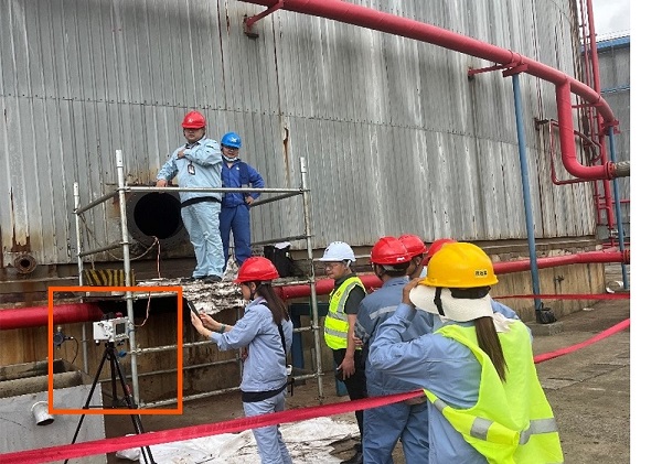 某石化储罐检修作业施工现场